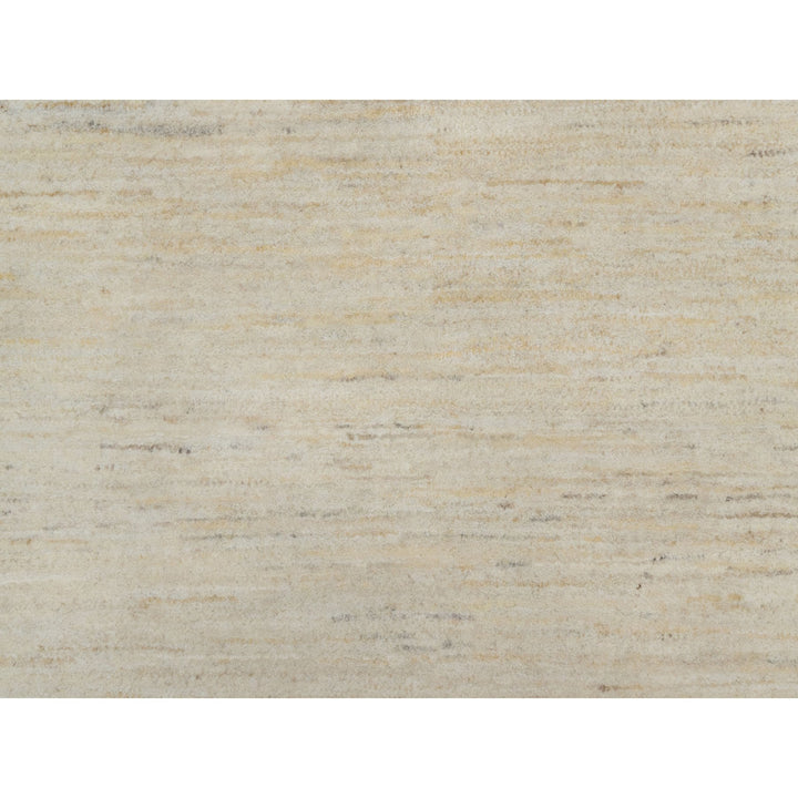 12'0" x 15'2" New Hand Knotted Ivory Wool Rectangle Oriental Rug - MOA10291349