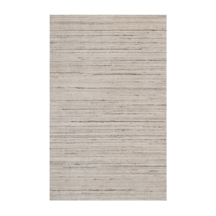 5'0" x 8'0" New Hand Loomed Ivory Wool Rectangle Oriental Rug - MOA10291350