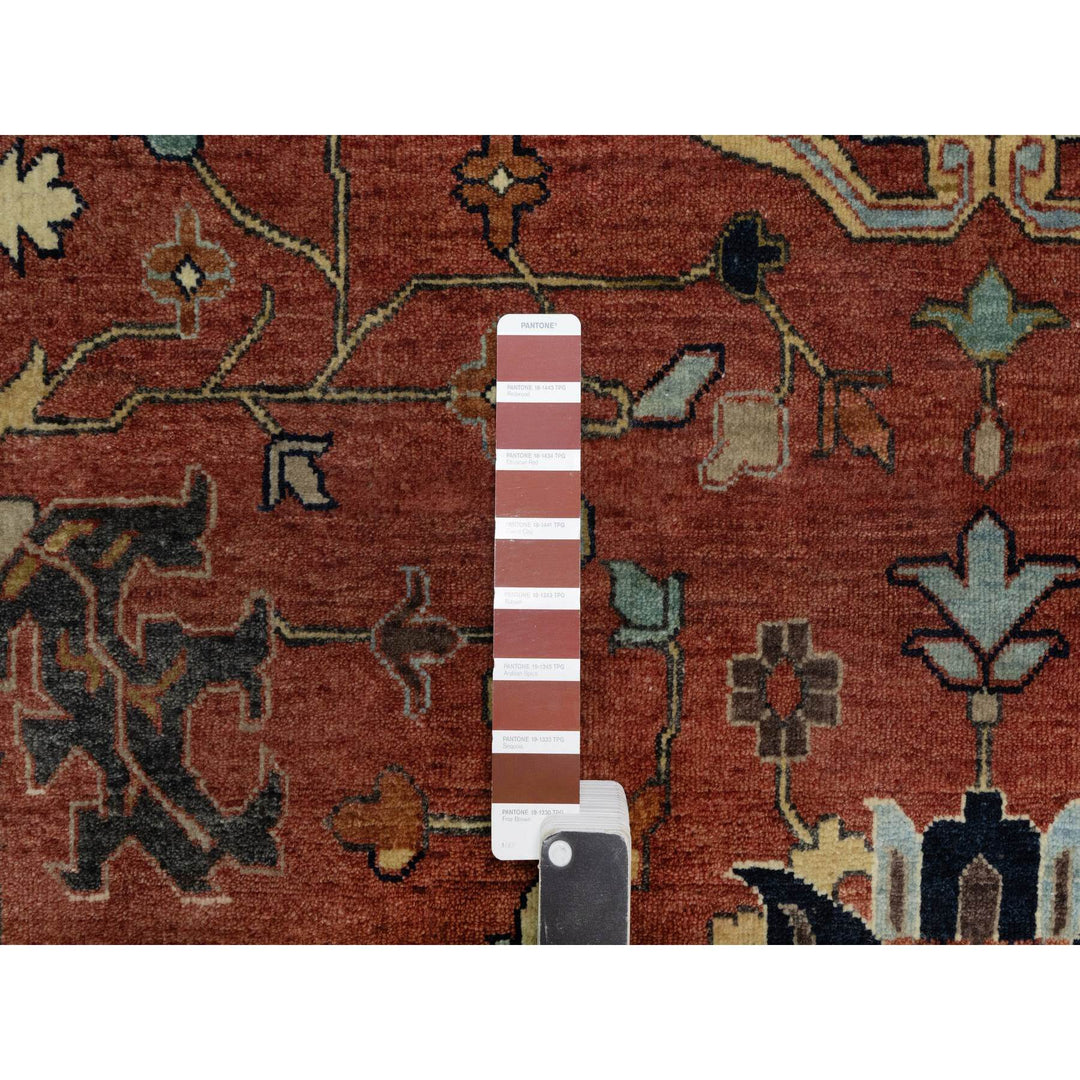 10'1" x 14'2" New Hand Knotted Red Wool Rectangle Oriental Rug - MOA10291401