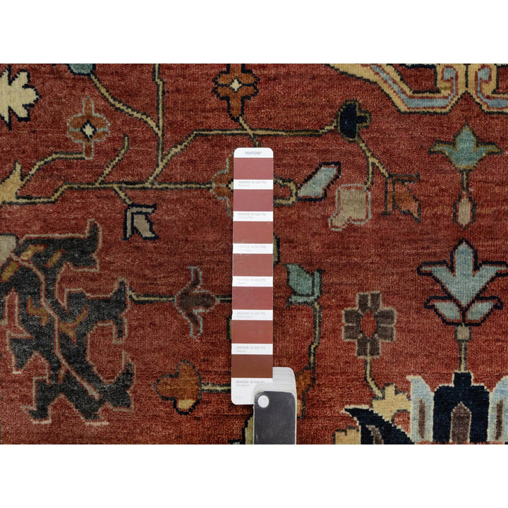 10'1" x 14'2" New Hand Knotted Red Wool Rectangle Oriental Rug - MOA10291401