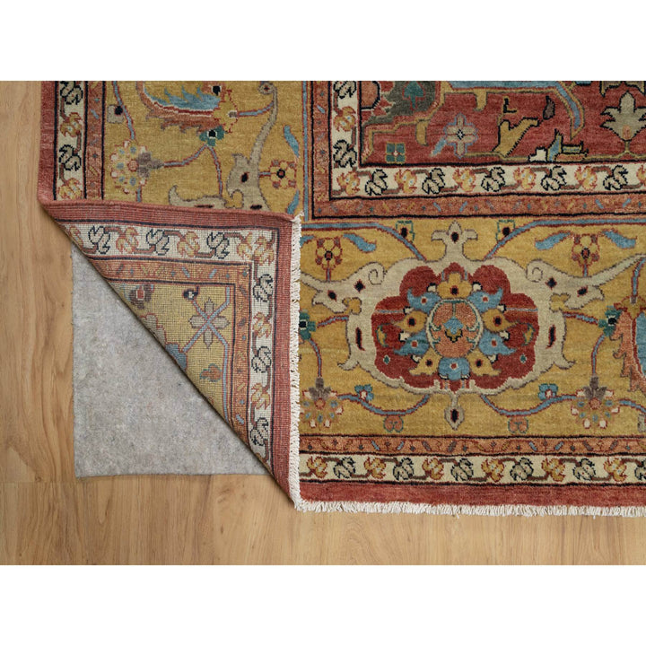 10'1" x 14'2" New Hand Knotted Red Wool Rectangle Oriental Rug - MOA10291402