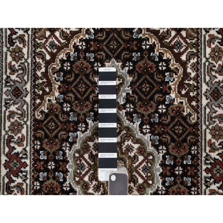 2'0" x 3'1" New Hand Knotted Black Wool Rectangle Oriental Rug - MOA10291570