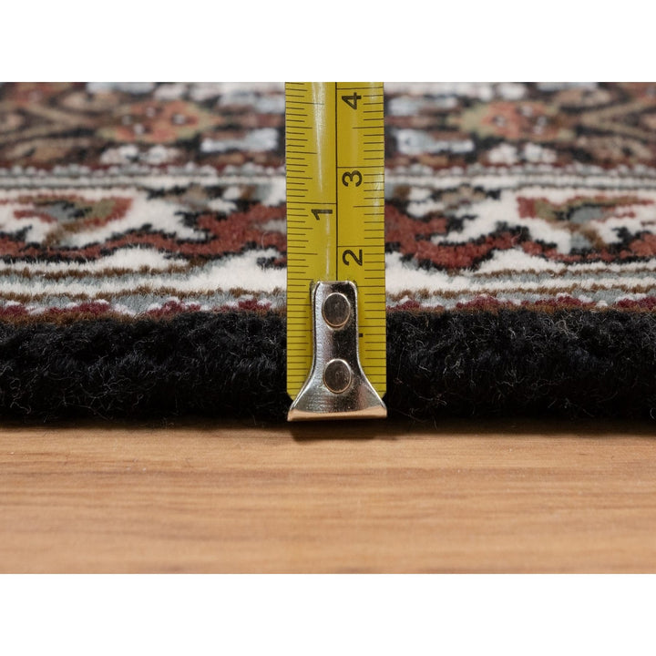 2'0" x 3'1" New Hand Knotted Black Wool Rectangle Oriental Rug - MOA10291570