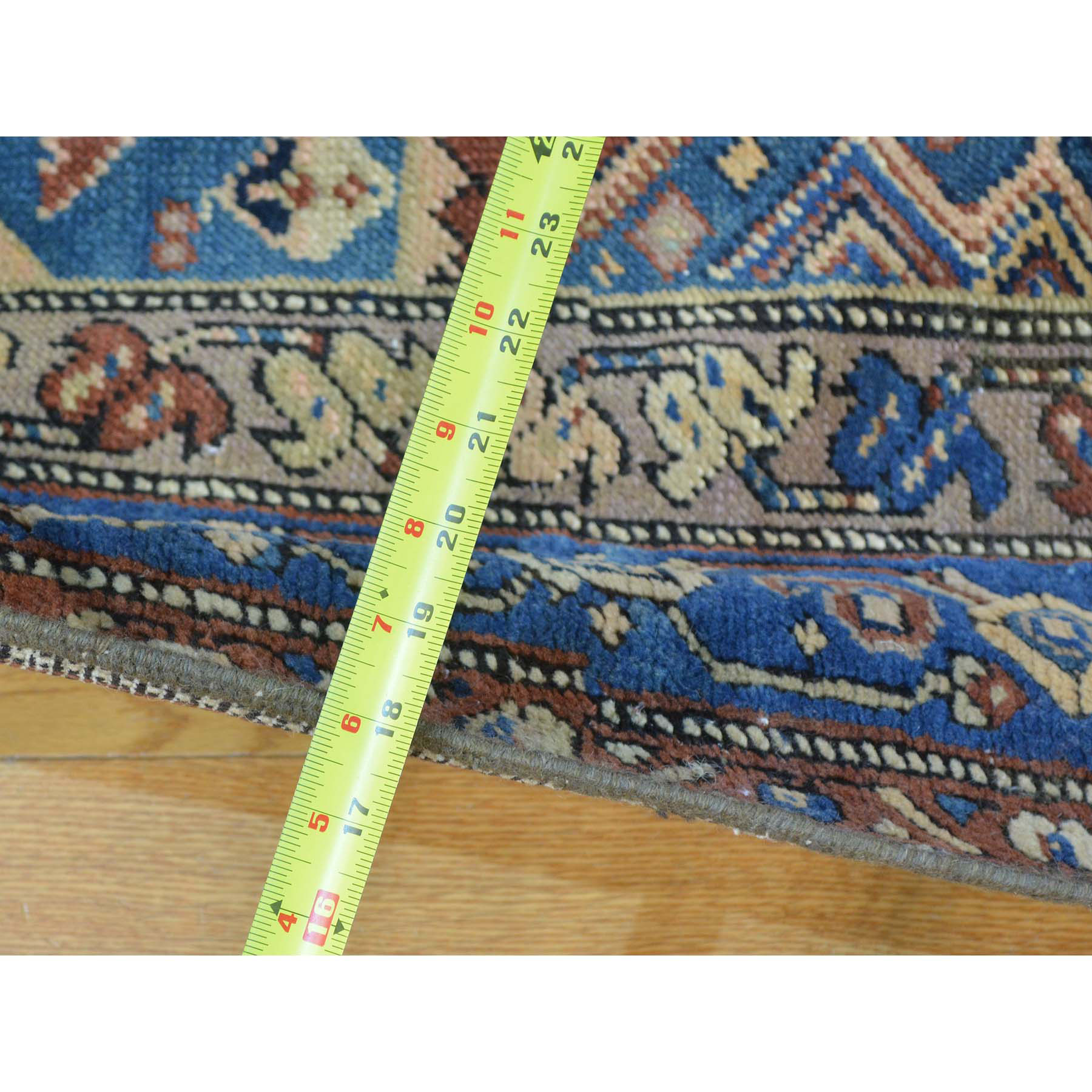 3'7"x14'2" Antique North West Persian Even Wear Wide Runner Oriental Rug 