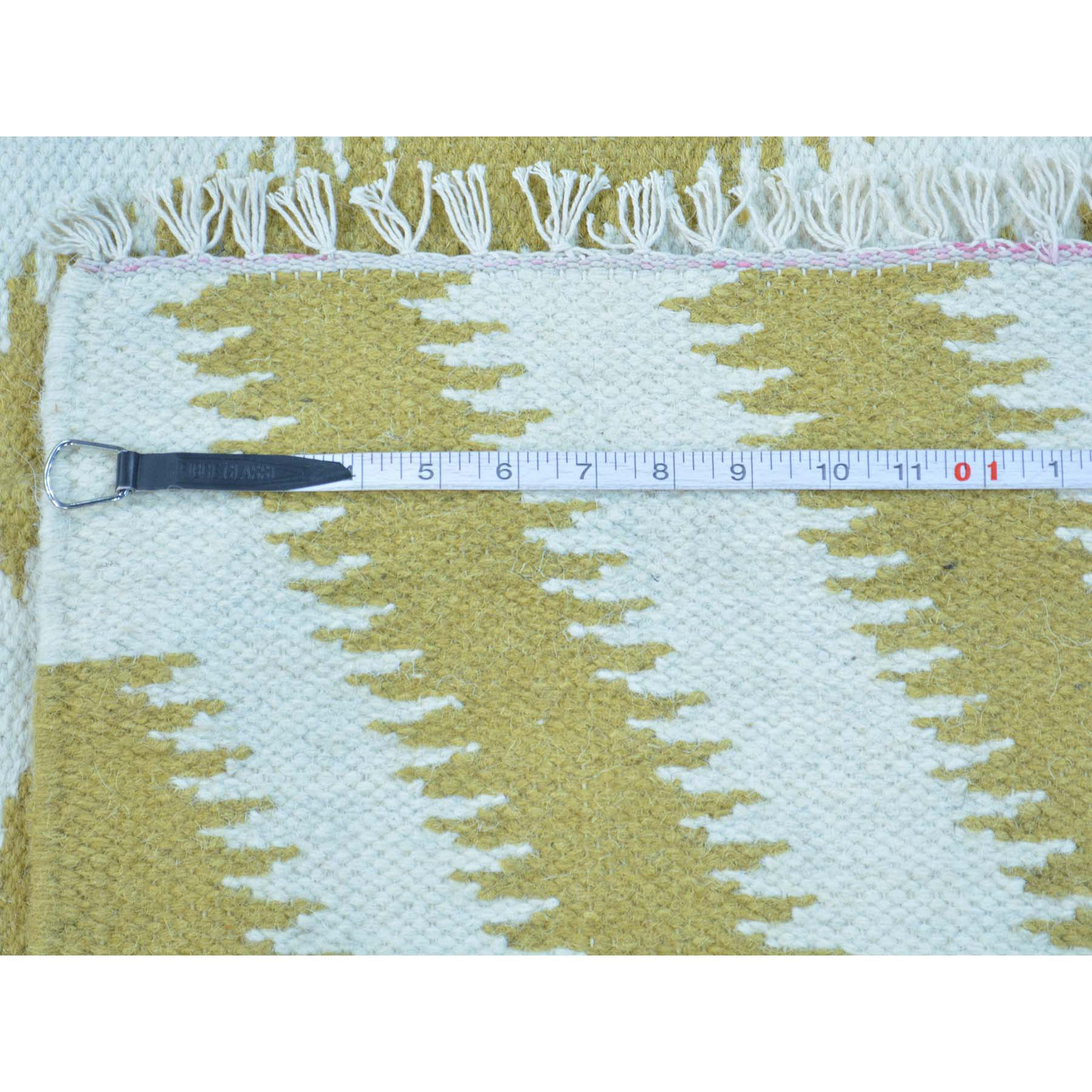 8'x10' Chevron Flat Weave Kilim Hand Woven Pure Wool Oriental Rug 