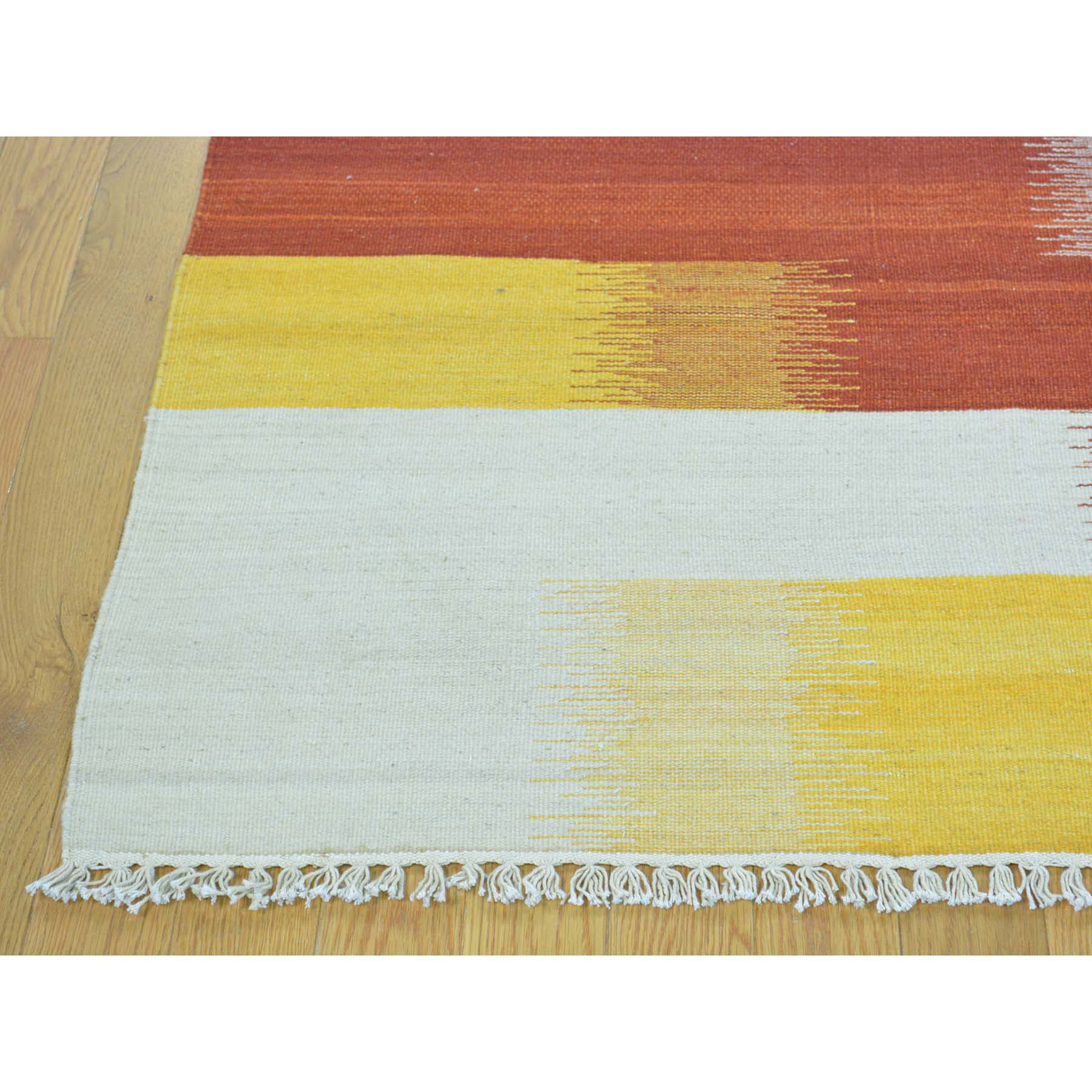 8'x10'3" Colorful Durie Kilim Reversible Flat Weave Hand Woven Rug 
