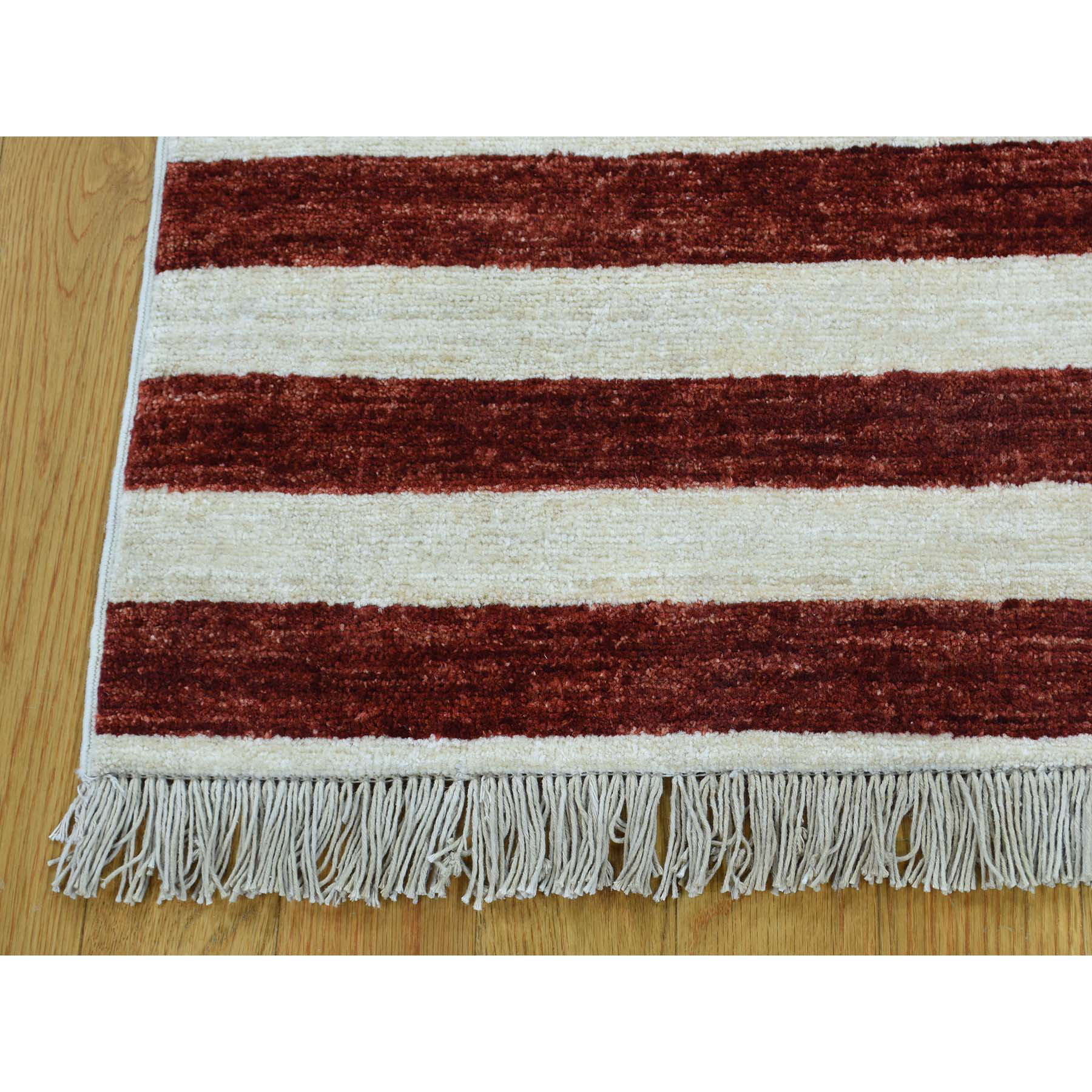 2'7"x3'10" Hand Woven Pure Wool Peshawar American Flag Wall Hanging Rug 