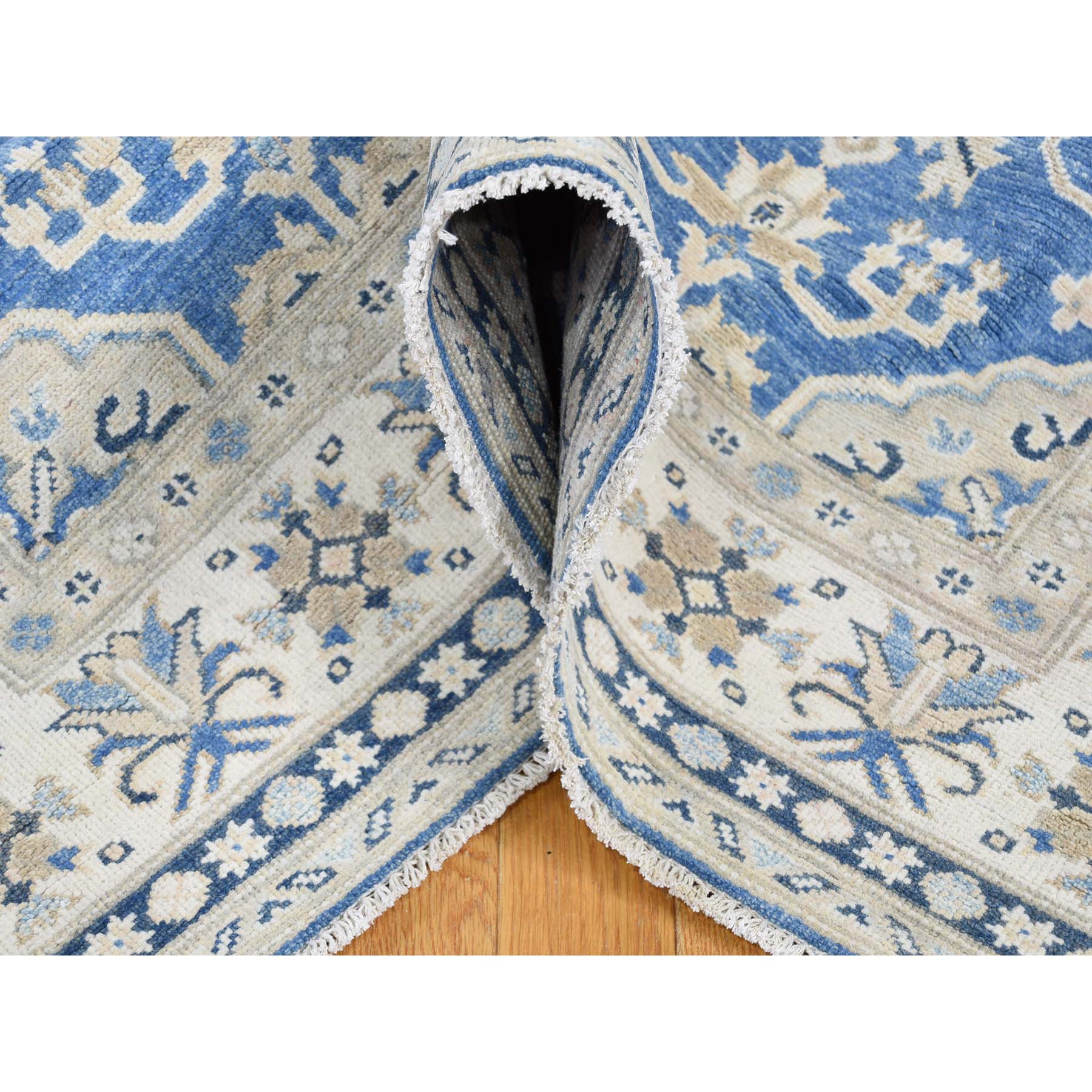 5'x25'8" Hand Woven Wide Runner Vintage Look Kazak Pure Wool Oriental Rug 