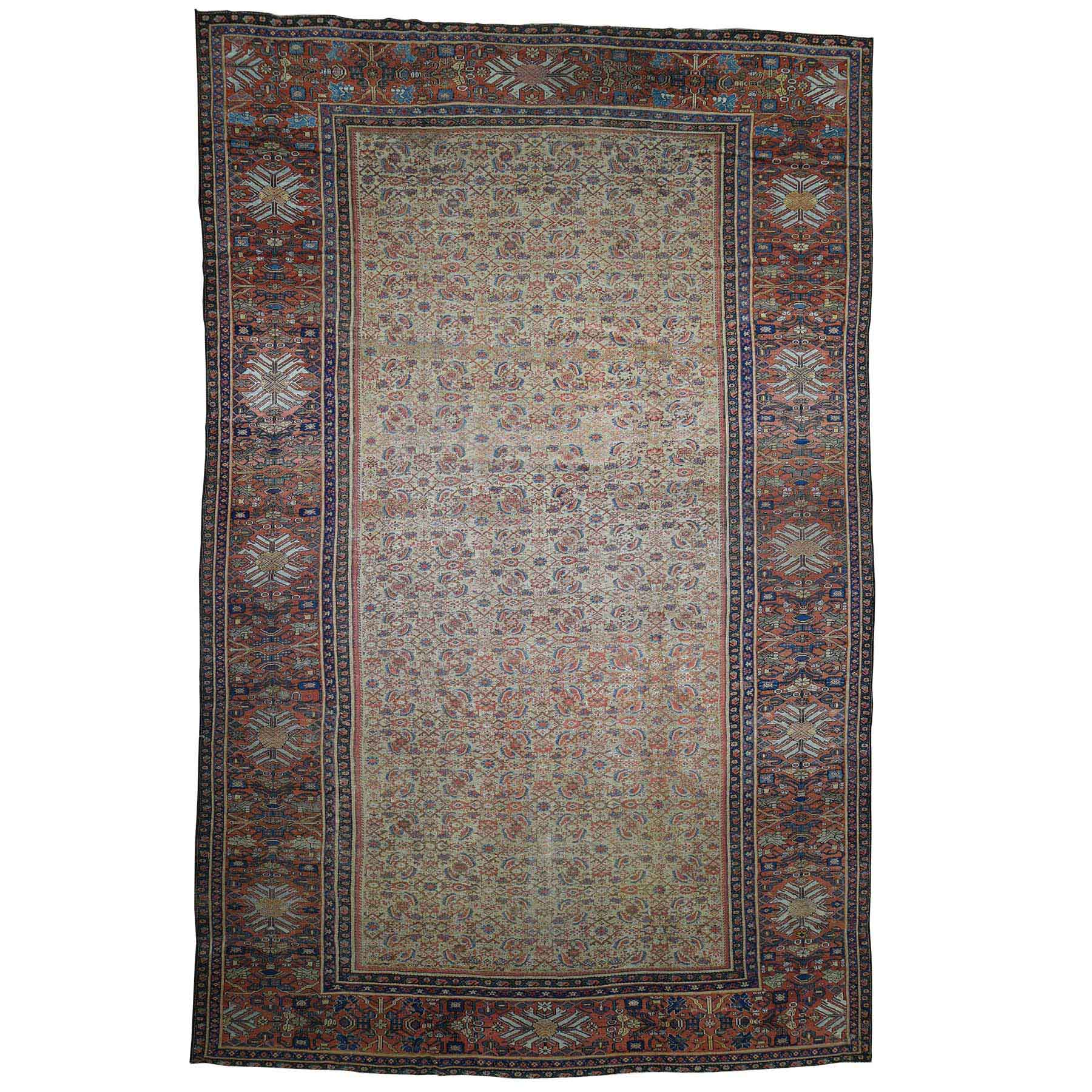 Persian Wool Transitional Medallion Hand Woven Oriental Rugs