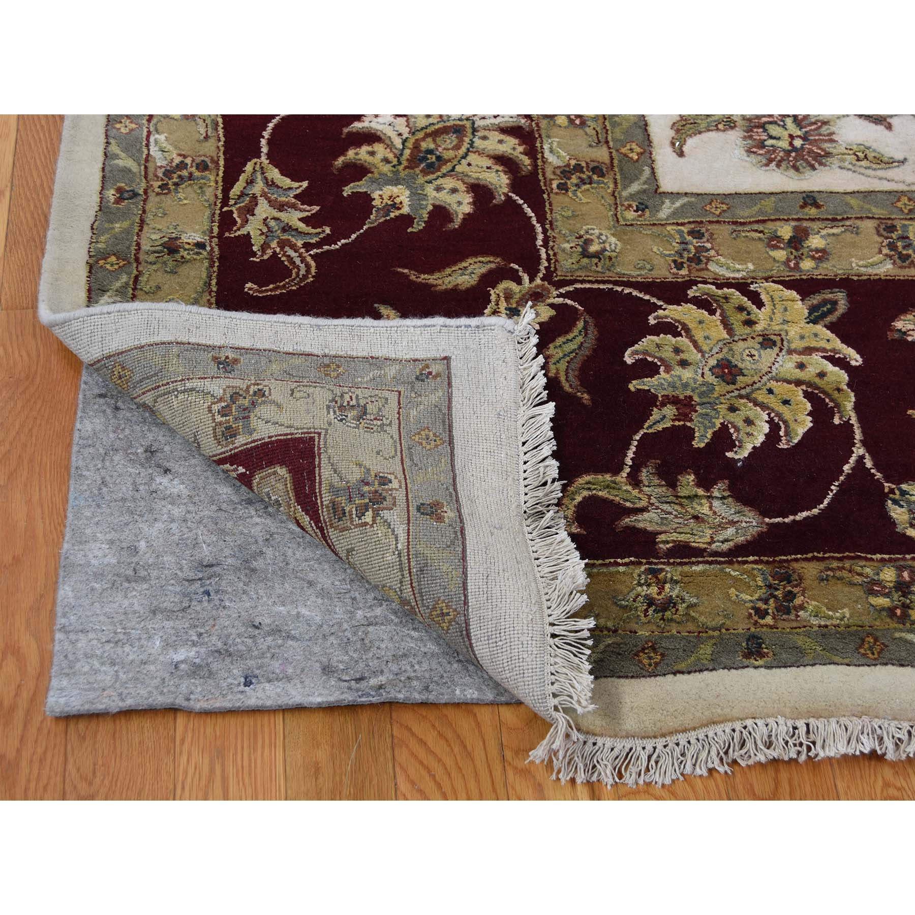 12'x18'2" Oversized Hand Woven Half Wool & Half Silk Rajasthan Oriental Rug 