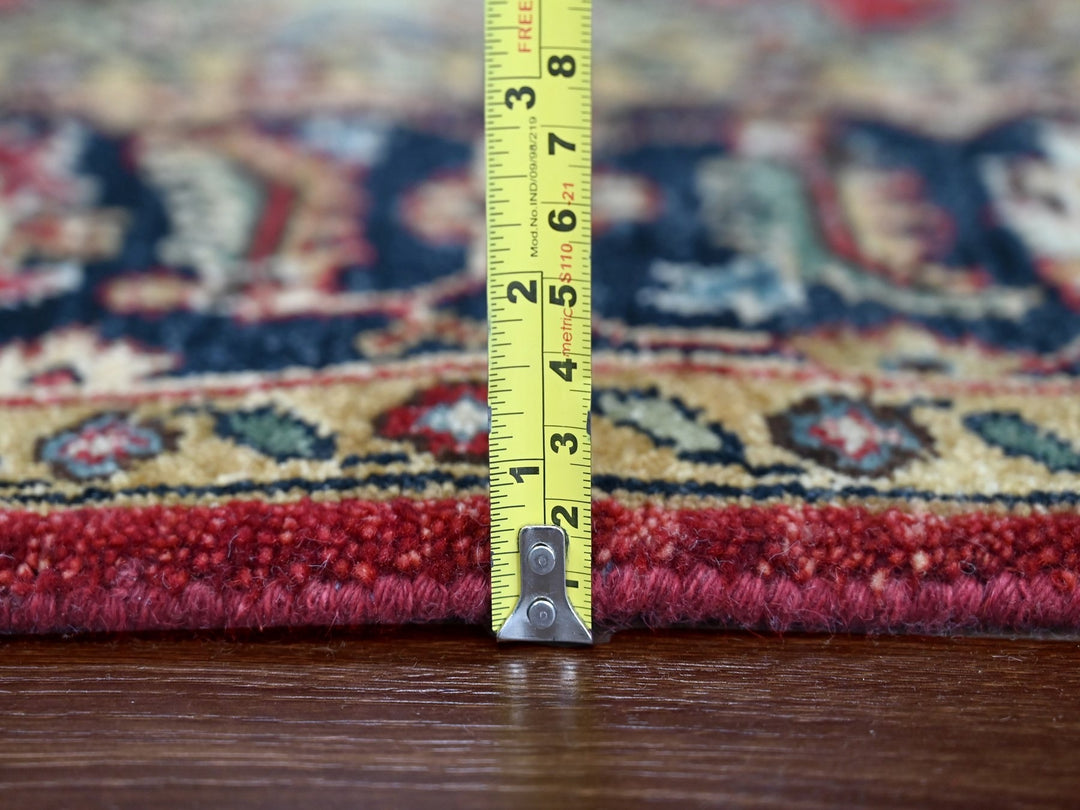 5'0" x 6'10" New Hand Knotted Red Wool Rectangle Oriental Rug - MOA10210020