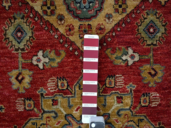 10'1" x 13'10" New Hand Knotted Red Wool Rectangle Oriental Rug - MOA10210021