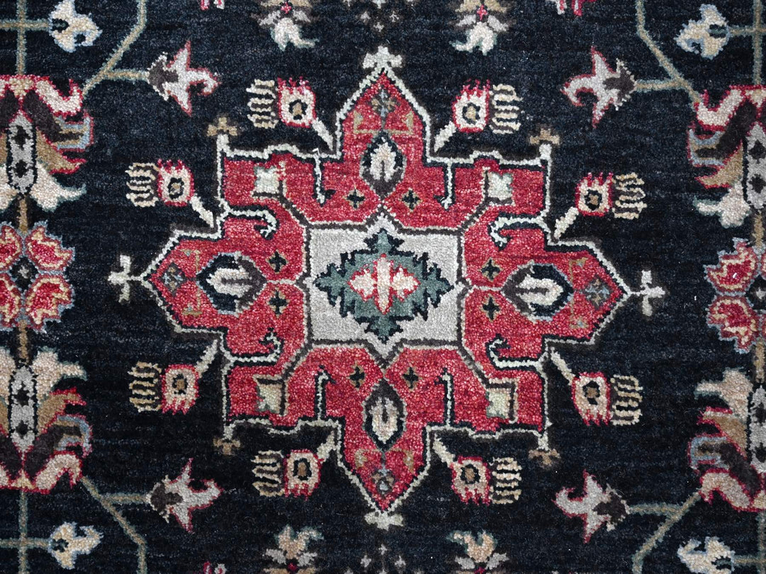 10'0" x 10'2" New Hand Knotted Black Wool Square Oriental Rug - MOA10210023