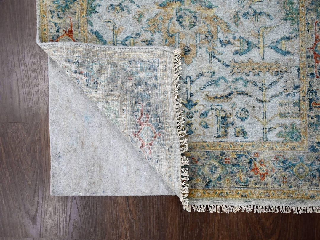 3'0" x 4'10" New Hand Knotted Grey Wool Rectangle Oriental Rug - MOA10210034