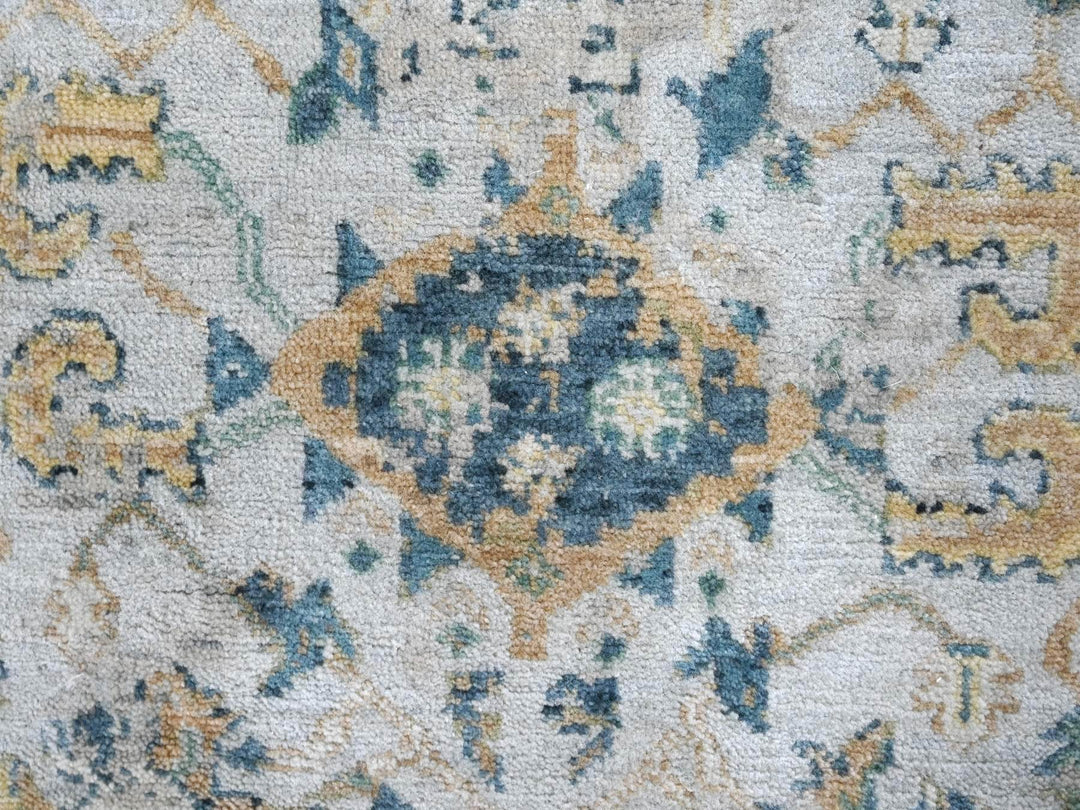 3'0" x 4'10" New Hand Knotted Grey Wool Rectangle Oriental Rug - MOA10210034
