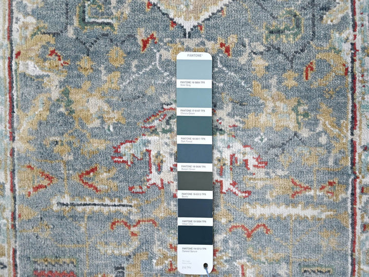 2'0" x 3'0" New Hand Knotted Blue Wool Rectangle Oriental Rug - MOA10210037