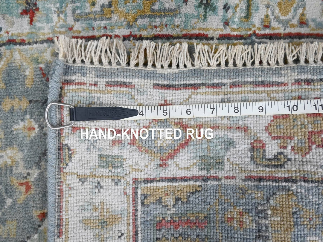 2'0" x 3'0" New Hand Knotted Blue Wool Rectangle Oriental Rug - MOA10210037