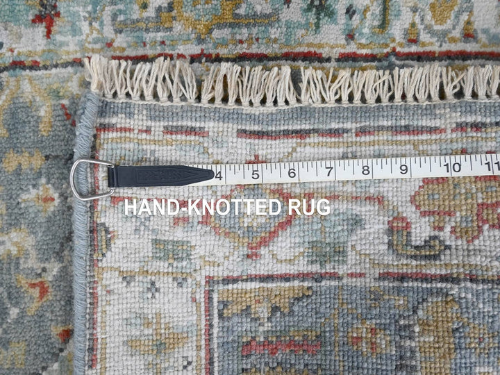 2'0" x 3'0" New Hand Knotted Blue Wool Rectangle Oriental Rug - MOA10210037