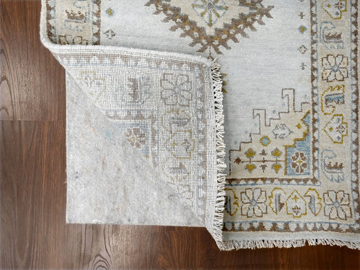 2'9" x 18'0" New Hand Knotted Grey Wool Runner Oriental Rug - MOA10210039