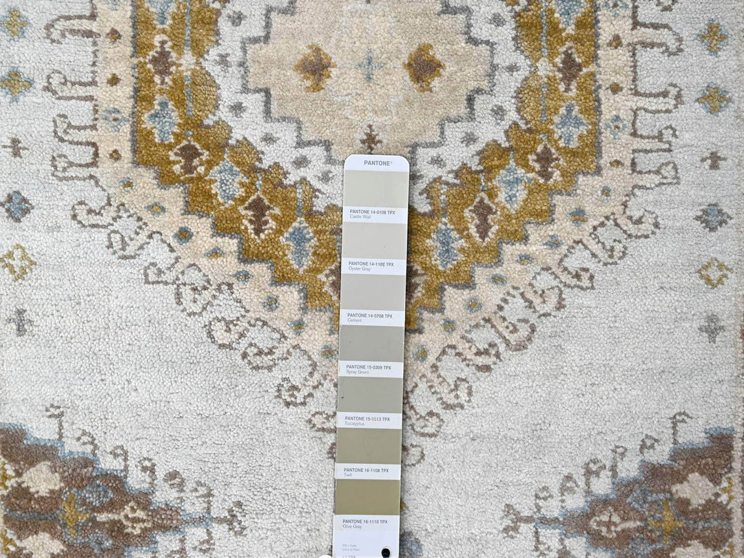 2'9" x 18'0" New Hand Knotted Grey Wool Runner Oriental Rug - MOA10210039