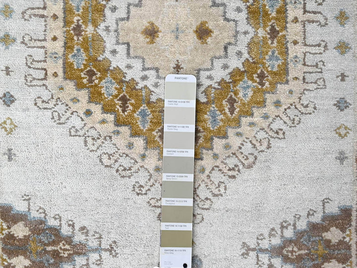 2'9" x 18'0" New Hand Knotted Grey Wool Runner Oriental Rug - MOA10210039