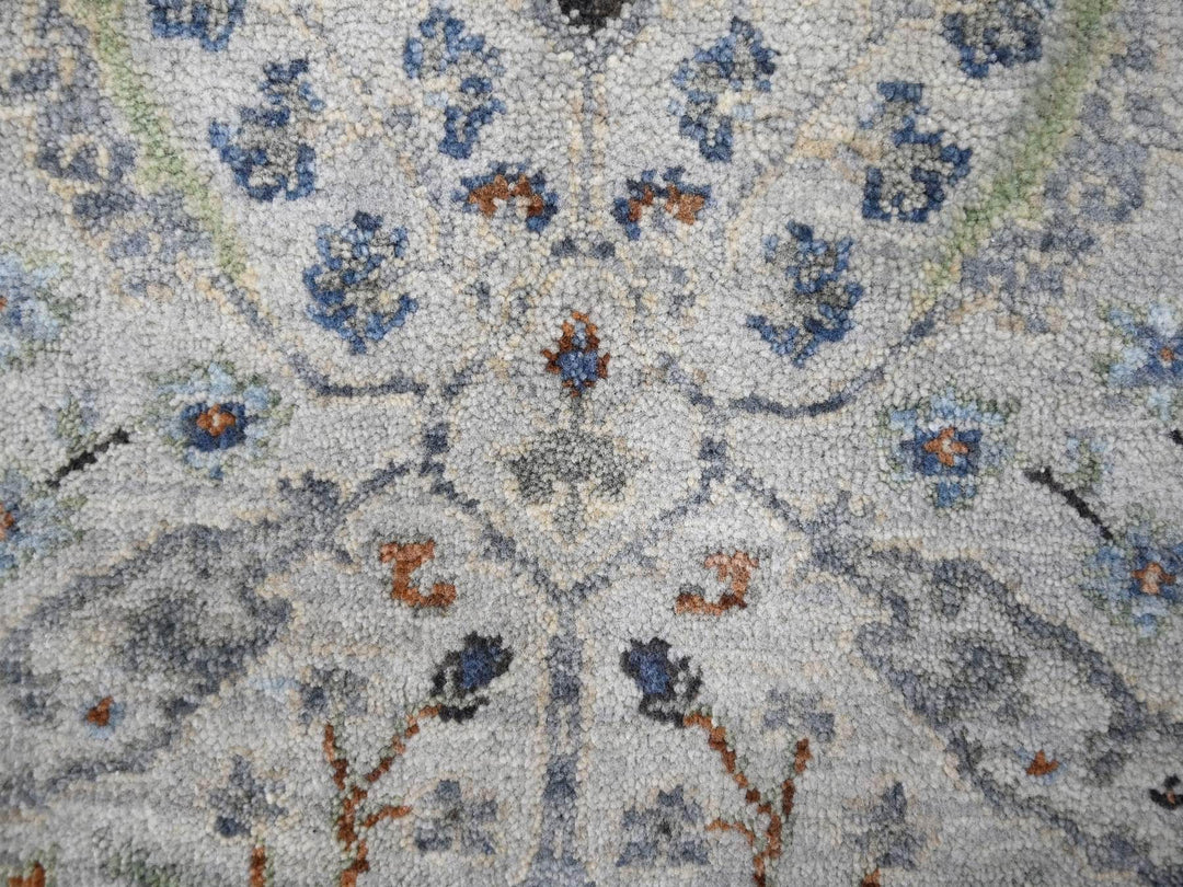 2'0" x 3'0" New Hand Knotted Grey Wool Rectangle Oriental Rug - MOA10210044