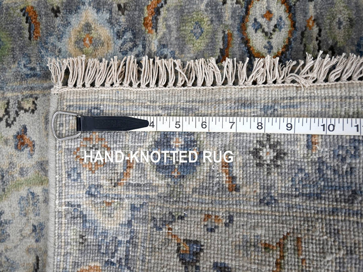 2'0" x 3'0" New Hand Knotted Grey Wool Rectangle Oriental Rug - MOA10210044