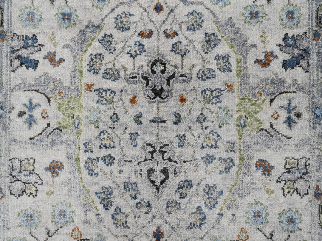 3'0" x 4'10" New Hand Knotted Grey Wool Rectangle Oriental Rug - MOA10210045