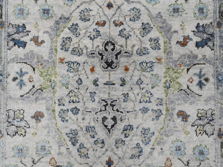 3'0" x 4'10" New Hand Knotted Grey Wool Rectangle Oriental Rug - MOA10210045