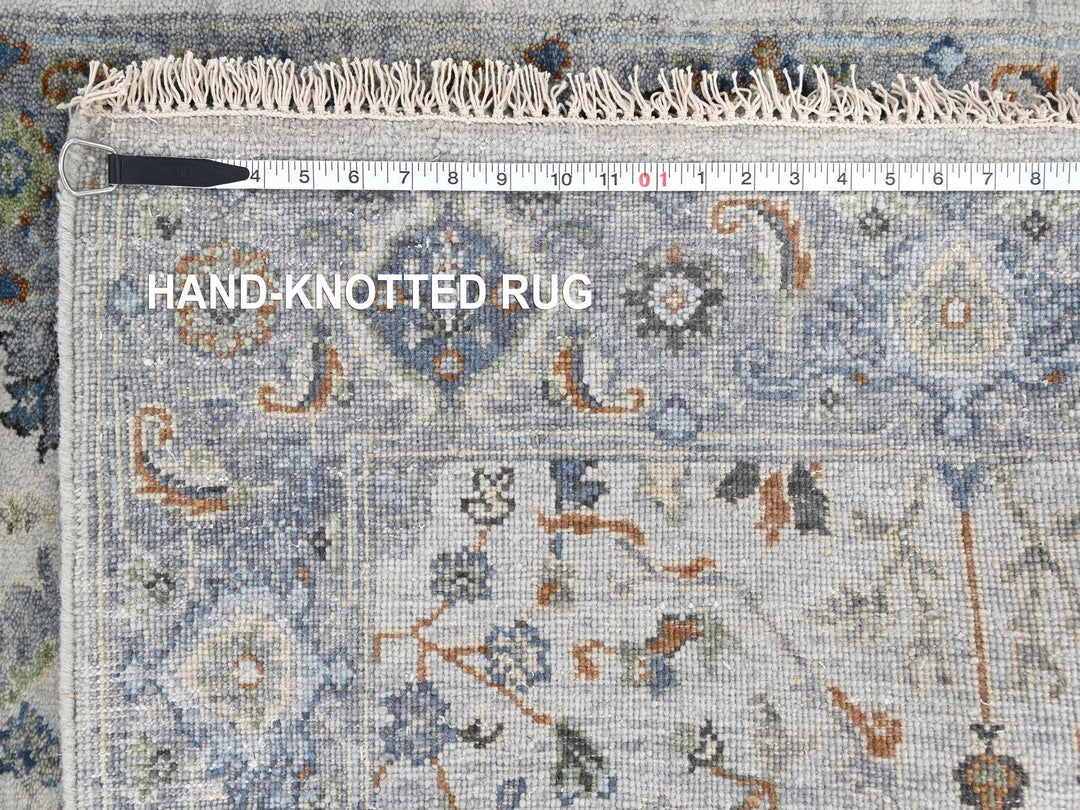 3'0" x 4'10" New Hand Knotted Grey Wool Rectangle Oriental Rug - MOA10210045