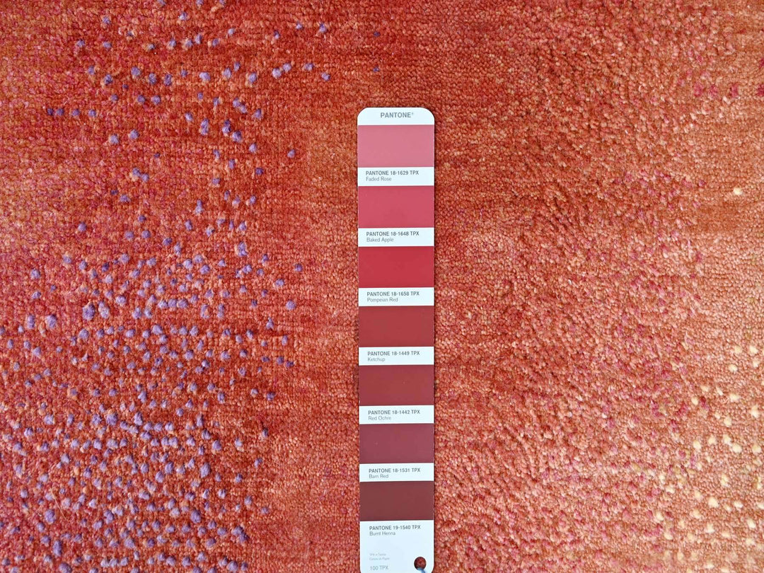 9'0" x 11'10" New Hand Knotted Multicolored Wool Rectangle Oriental Rug - MOA10210058