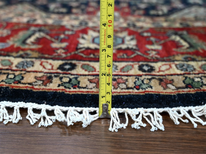 10'0" x 10'0" New Hand Knotted Black Wool Round Oriental Rug - MOA10210065