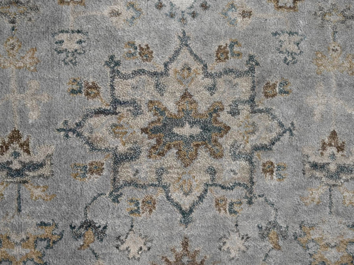 2'9" x 14'0" New Hand Knotted Grey Wool Runner Oriental Rug - MOA10210069