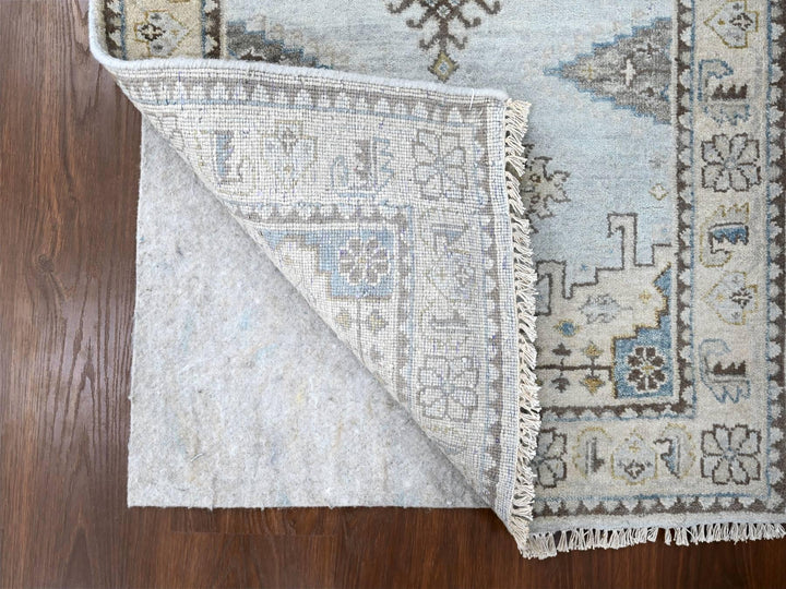 2'9" x 21'9" New Hand Knotted Grey Wool Runner Oriental Rug - MOA10210077