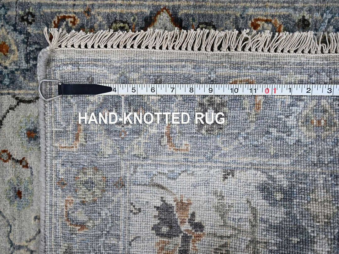 2'7" x 5'9" New Hand Knotted Ivory Wool Runner Oriental Rug - MOA10210081
