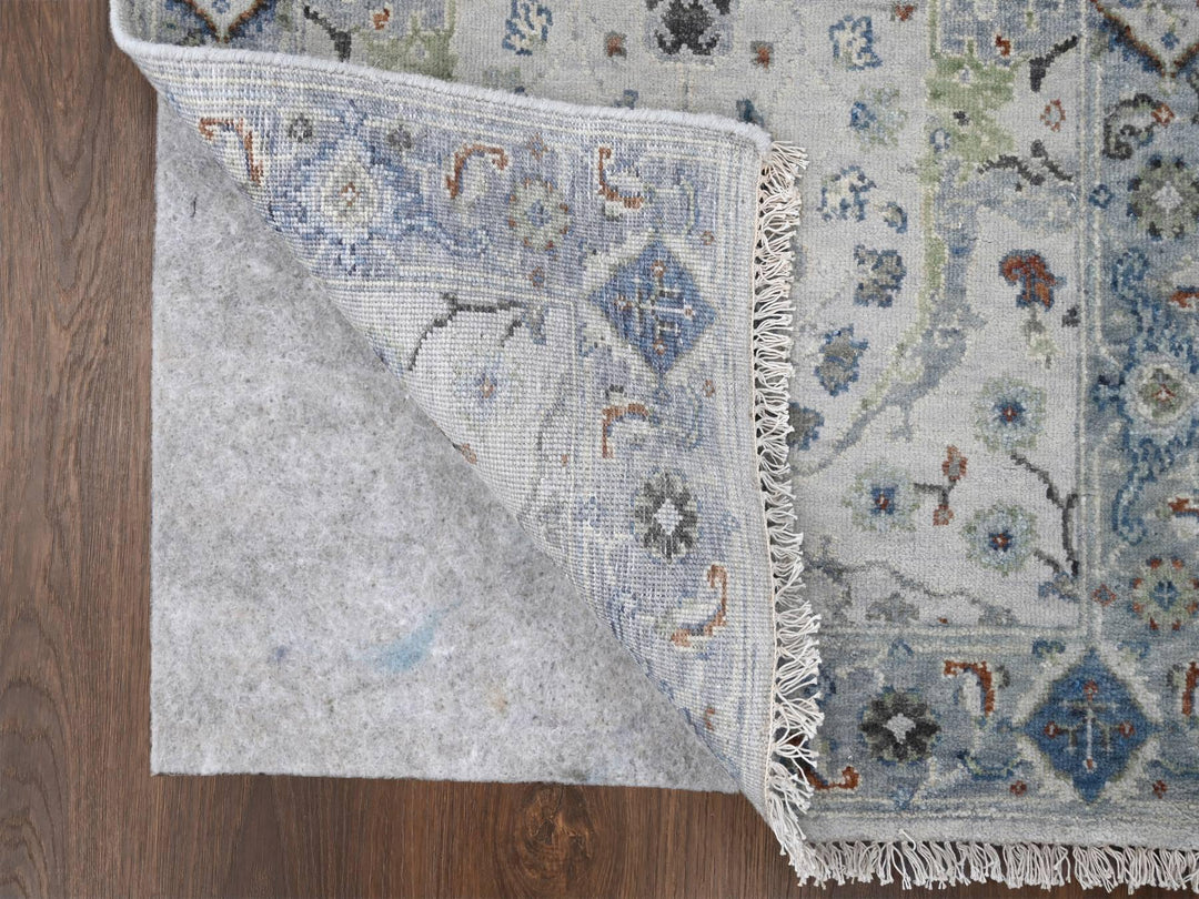 2'6" x 11'9" New Hand Knotted Ivory Wool Runner Oriental Rug - MOA10210086