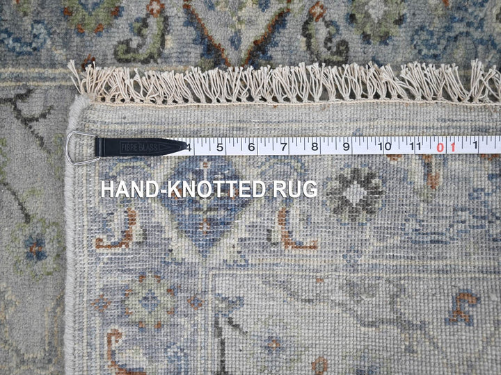 2'6" x 11'9" New Hand Knotted Ivory Wool Runner Oriental Rug - MOA10210086
