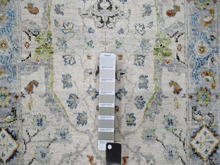 2'5" x 7'9" New Hand Knotted Grey Wool Runner Oriental Rug - MOA10210088