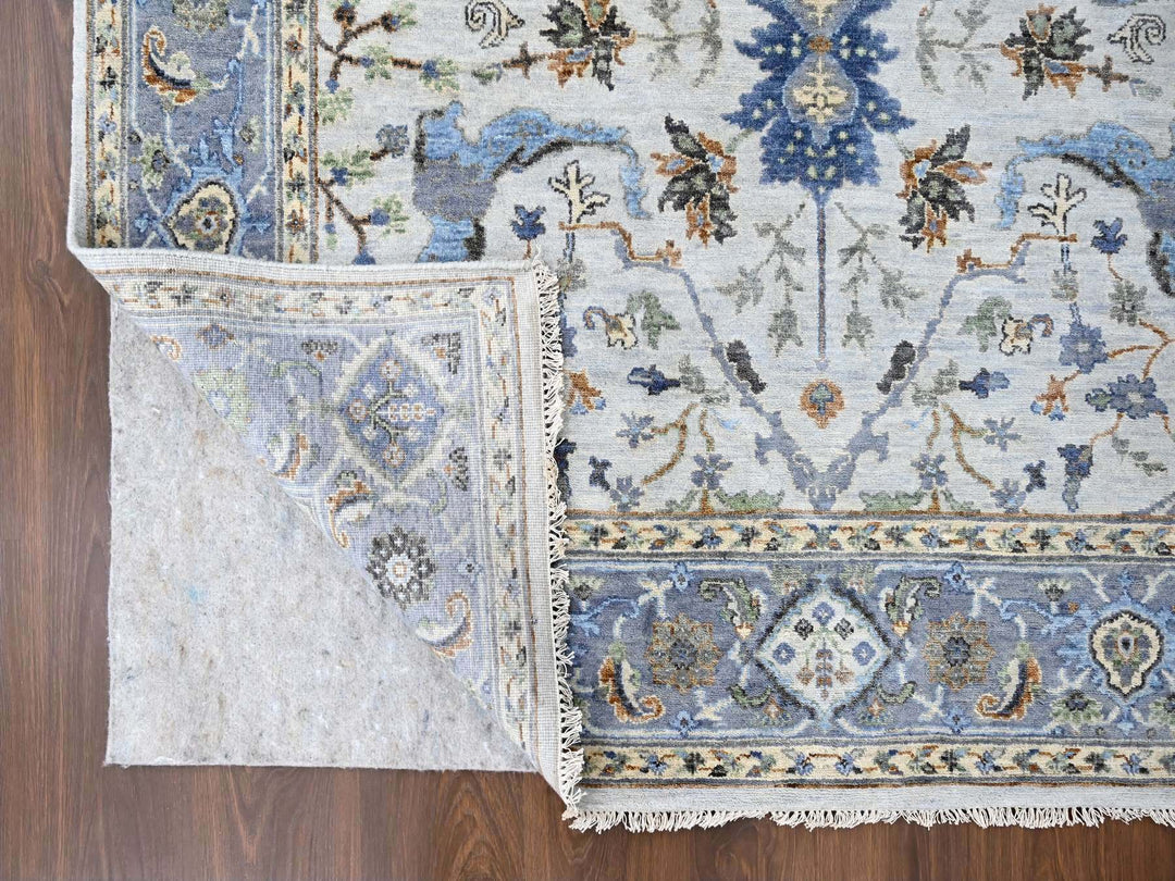 5'9" x 11'10" New Hand Knotted Ivory Wool Runner Oriental Rug - MOA10210108