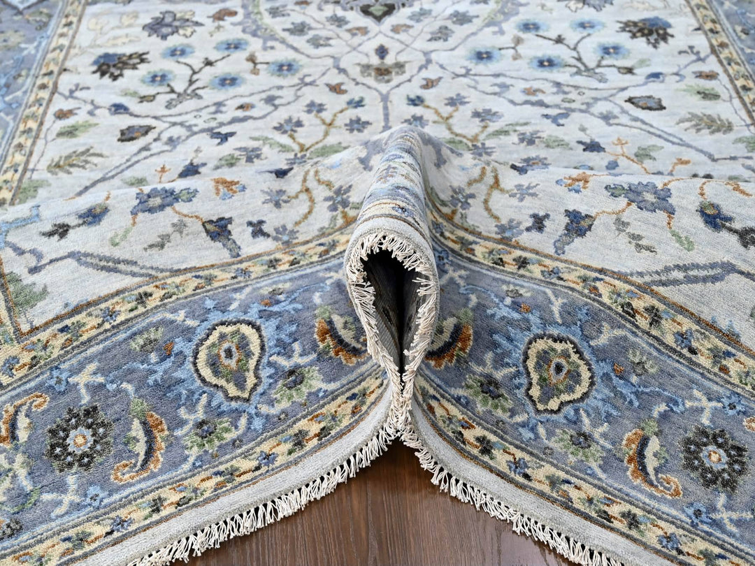 5'9" x 11'10" New Hand Knotted Ivory Wool Runner Oriental Rug - MOA10210108