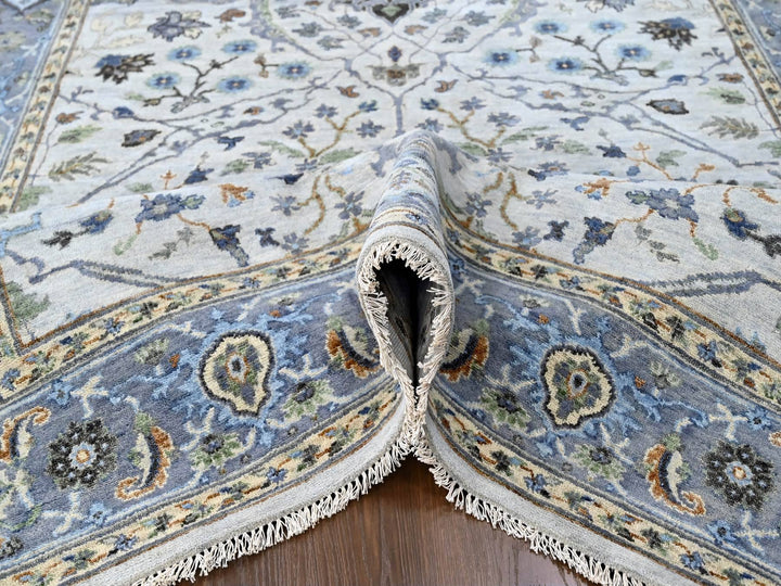 5'9" x 11'10" New Hand Knotted Ivory Wool Runner Oriental Rug - MOA10210108