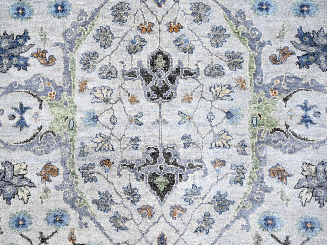 5'9" x 11'10" New Hand Knotted Grey Wool Runner Oriental Rug - MOA10210108