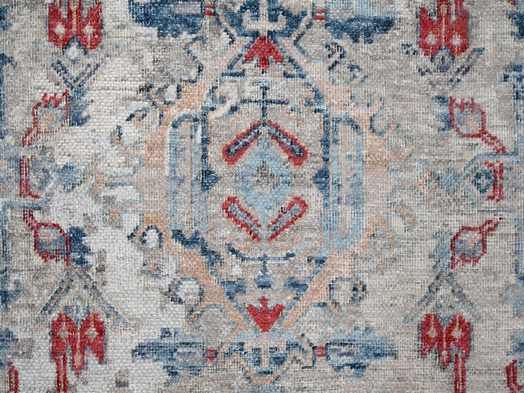 8'9" x 11'9" New Hand Knotted Blue Wool Rectangle Oriental Rug - MOA10210142