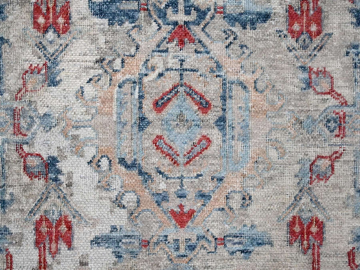 8'9" x 11'9" New Hand Knotted Blue Wool Rectangle Oriental Rug - MOA10210142