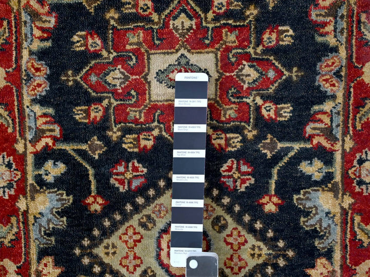 2'0" x 3'0" New Hand Knotted Black Wool Rectangle Oriental Rug - MOA10210182