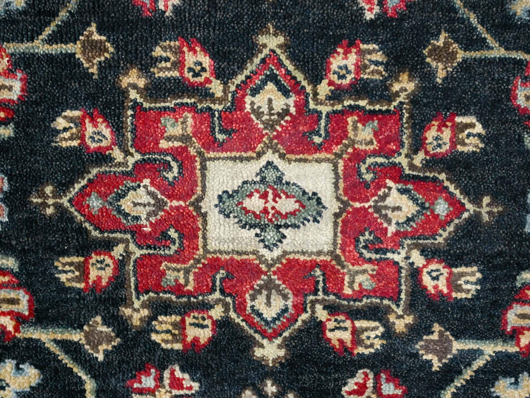 2'0" x 3'0" New Hand Knotted Black Wool Rectangle Oriental Rug - MOA10210182