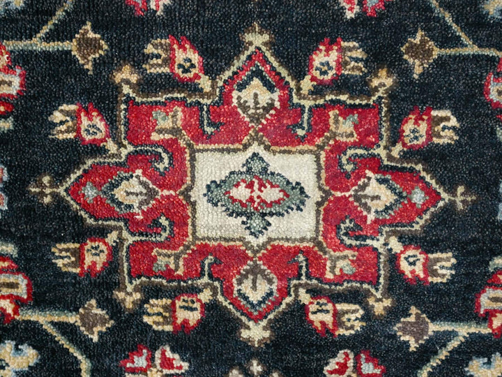 2'0" x 3'0" New Hand Knotted Black Wool Rectangle Oriental Rug - MOA10210182