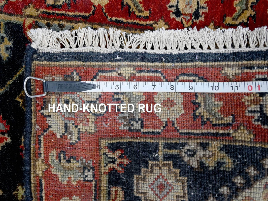 2'0" x 3'0" New Hand Knotted Black Wool Rectangle Oriental Rug - MOA10210182