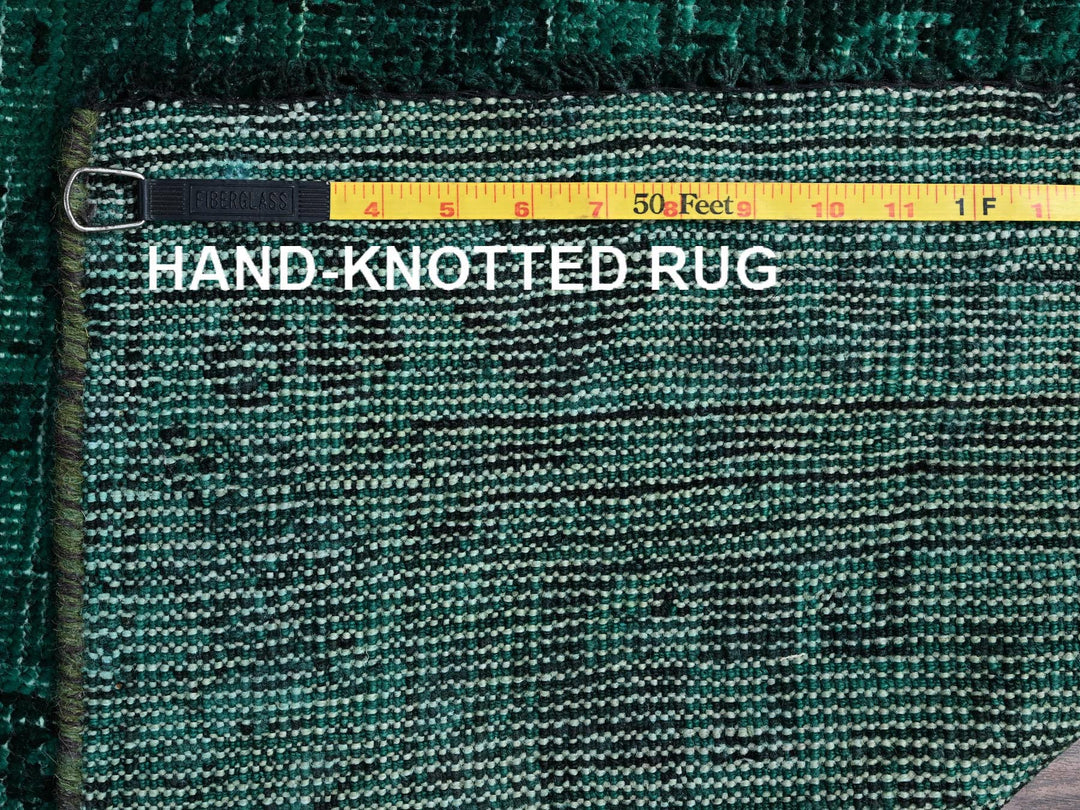 5'1" x 7'10" Vintage Hand Knotted Overdyed Wool Rectangle Oriental Rug - MOA1021018
