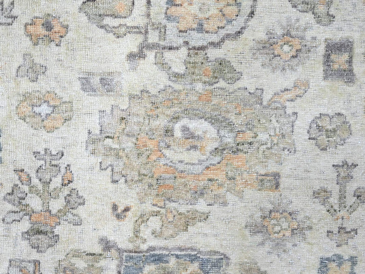 8'10" x 11'10" New Hand Knotted Ivory Wool Rectangle Oriental Rug - MOA10210215